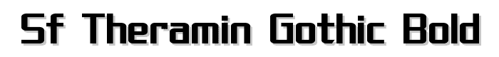 SF Theramin Gothic Bold font